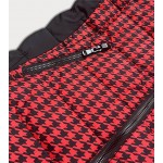 Dámska jarná bunda čierno-červená (W716-1)