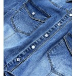 Dámske jeansové šaty modré (POP5909)