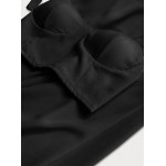 Elegantný dámsky komplet top + nohavice čierny  (22483)