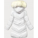 Prešívaná dámska zimná bunda biela (5M731-281)