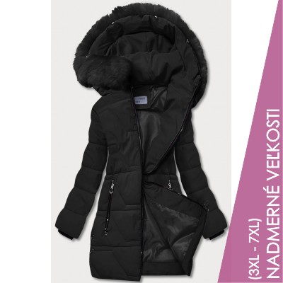 Dámska zimná bunda čierna (B8035-1)