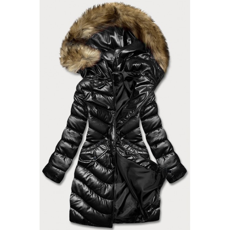 Dámska zimná bunda čierna (M-21006)