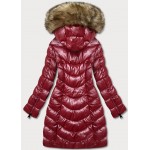 Dámska zimná bunda tmavočervená (M-21006)