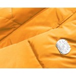 Prešívaná dámska zimná bunda žlto-béžová (M-21015)