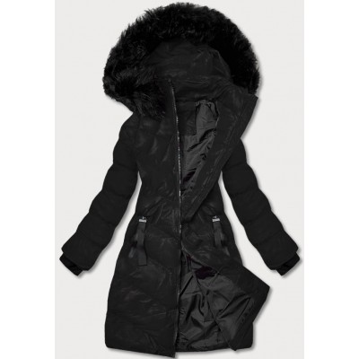Dámska zimná bunda čierna  (5M730-392)