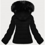 Dámska zimná bunda s kapucňou čierna (16M9055-392)