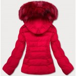 KDámska zimná bunda s kapucňou červená (16M9055-270)