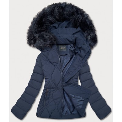 Dámska zimná bunda tmavomodrá  (16M9056-215)