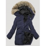 Dámska zimná bunda tmavomodrá  (5M781-215)