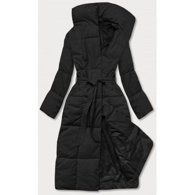 Dámsky zimný kabát čierny (2M-061)