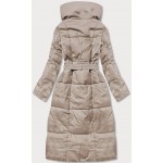 Dámsky zimný kabát svetlobéžový (2M-061)
