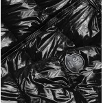 Dámska lakovaná zimná bunda čierna (B8039-1)