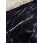 Dámska zimná bunda parka tmavomodrá (B538-3046)