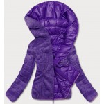 Dámska obojstranná zimná bunda fialová (M832A)