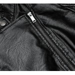 Dámska koženková bunda čierna (AX-805)