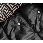 Dámska prechodná bunda čierno-béžová (R8040)