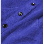 Krátky dámsky kabát alpaka tmavomodrý (537)