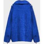 Krátky vlnený kabát modrý  (553)