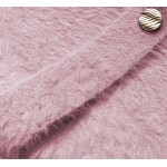 Dámsky vlnený kabát alpaka ružový  (757ART)
