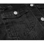 Dámska jeansová bunda čierna  (POP5910-K)