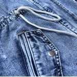 Dámska jeansová bunda modrá  (POP7120-K)