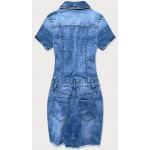 Dámske jeansové šaty modré  (GD6629)