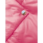 Krátka dámska jesenná bunda ružova  (B8216-51)