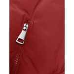 Dámska zimná bunda s kapucňou červena  (LHD-23015)