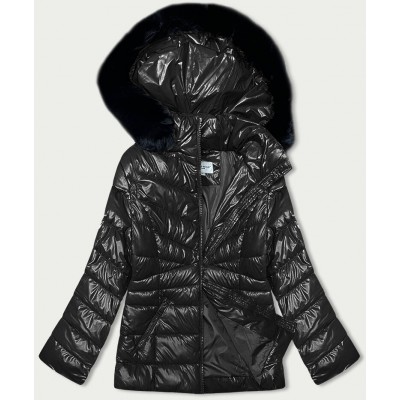 Dámska zimná bunda čierna  (V776G)