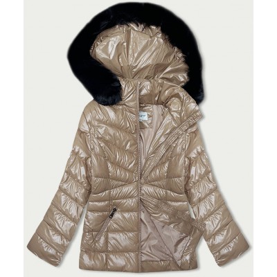 Dámska zimná bunda bežova  (V776G)