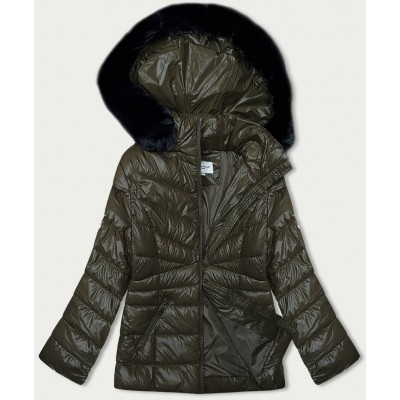 Dámska zimná bunda khaki  (V776G)