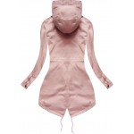 Dámska bavlnená bunda, párka ružová (7067)